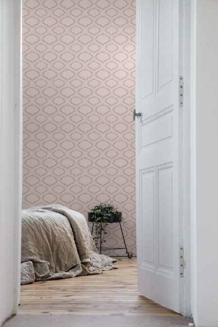 Picture of Ogee and Roses in Pink - 1033401-03